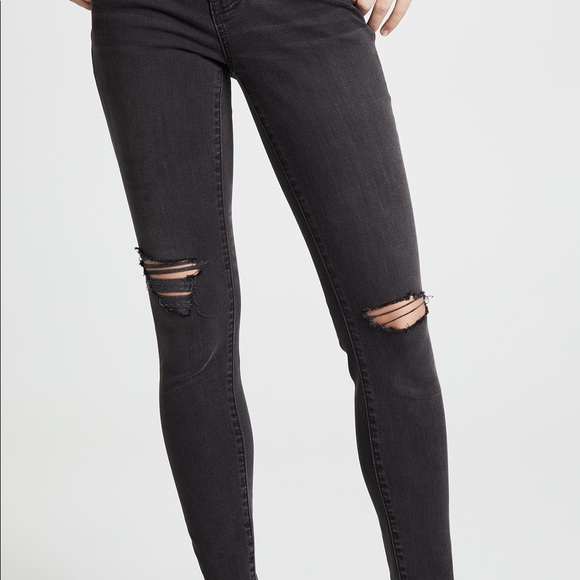 Madewell Denim - Madewell 9" High Rise Skinny Jean Black Sea Vintage Black